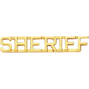 Blackinton Sheriff Letter Combination - Gol-Tone