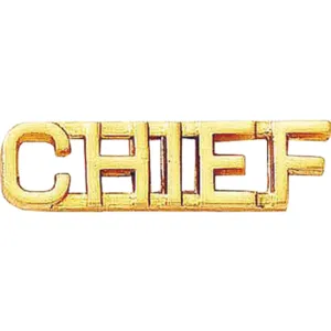 Blackinton Chief Letter Combination - Gol-Tone