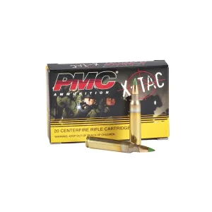 PMC Ammunition X-TAC 5.56 NATO 62 gr LAP - Box of 20