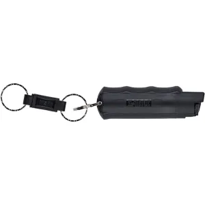 Sabre 3-in-1 Key Chain Pepper Spray - Hardcase with Quick Release Key Ring - Black