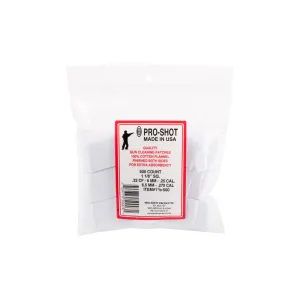 Pro-Shot 1 1/8" Square Patches - .22 Cal. to .270 Cal. - 500 Count