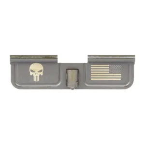 Spike's Tactical Engraved Ejection Port Cover - Punisher