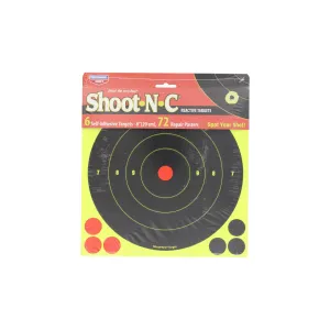 Birchwood Casey Shoot-N-C 8" Bull's-Eye Target - 6 Pack