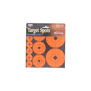 Birchwood Casey Target Spots - Assorted Spots - 110 Targets - Radiant Red