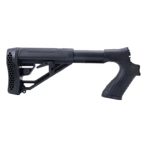 Adaptive Tactical Adjustable Stock with Pistol Grip for Mossberg 500/590/80 12ga - Black