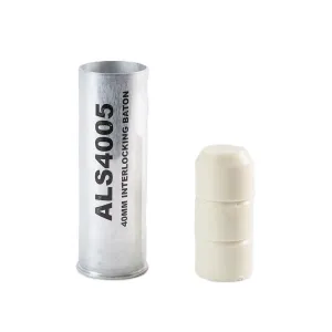 ALS 40MM Interlocking Rubber Batons - 3 batons - 1 Round