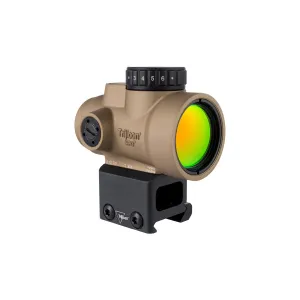 Trijicon MRO SD Red Dot Sight with Lower 1/3rd Mount - 2 MOA - Green Reticle - Coyote Brown