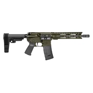 Diamondback Firearms DB-15 300BLK Pistol with SBA3 Brace - 10" - Olive Drab
