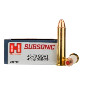 Hornady Subsonic 45-70 Gov 410gr Sub-X - Box of 20