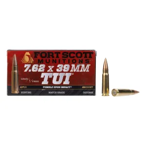 Fort Scott Munitions TUI 117 gr SCS 7.62x39 Ammunition - 20 Rounds