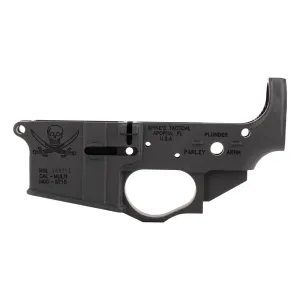 Spikes Tactical AR-15 Lower Receiver - Calico Jack Logo - Stripped Lower - BLEM