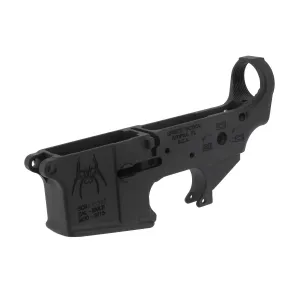 Spikes Tactical AR-15 Lower Receiver - Spider Logo - Bullet - Stripped Lower - BLEM