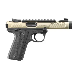 Ruger Mark IV 22/45 Lite .22 LR Rimfire Pistol - 4.4" - Tan - 2x 10rd Mags