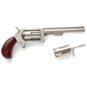 North American Arms Sidewinder Conversion 22 LR/22 Magnum Revolver - 4" - Silver