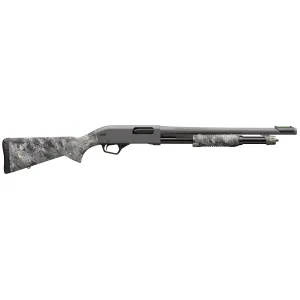 Winchester SXP Hybrid Defender 20 Gauge Pump Action Shotgun - 18" - 5 Round - Gray Perma-Cote - Midnight Camo Stock