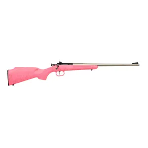 Keystone Sporting Arms Crickett 22 LR Single Shot Rifle - 16.125" - 1 - Pink w/Gold Webbing