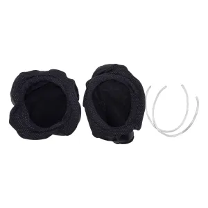 Noisefighters Heatsync Sweat-Wicking Ear Pad Covers for Headsets - Black - 1 Pair