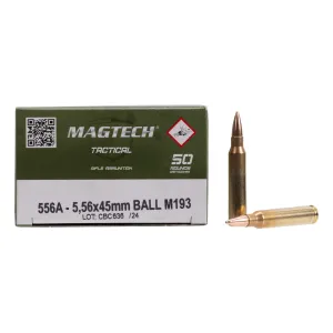 Magtech M193 5.56 NATO 55gr Ammo - Box of 50