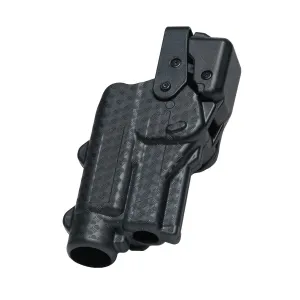 Rapid Force By Alien Gear Level 3 Duty Holster - Mid Ride Belt Slide - S&W M&P 1.0 & 40/45/10mm M2.0 4.25" Barrel - Basket Weave Black - Right Hand - Large Light - No Axon