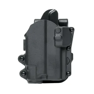 Rapid Force By Alien Gear Level 2 Holster - Locking Belt Slide - Sig P320 Full Size 9mm/.40 cal/M17/XFull, Sig P320 Compact/Carry 9 mm/.40 cal/M18/XCarry - Matte Black - Right Hand - Large Light - No Axon