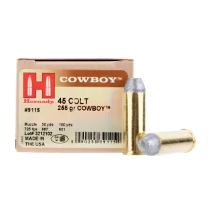Hornady Cowboy 45 Colt 255gr Lead - Box of 20