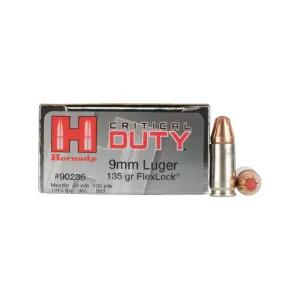Hornady Critical Duty 9mm 135gr FlexLock - Box of 25