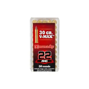 Hornady Varmint Express 22 WMR 30gr V-Max - Box of 50