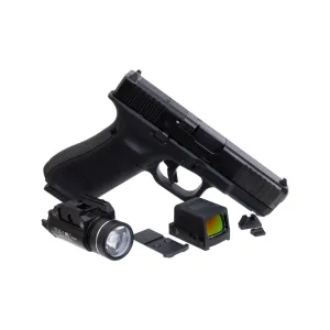 GLOCK Blue Label G45 MOS 9mm Pistol with Holosun HE509-RD | MOS Mounting Plate | AmeriGlo Suppressor Height Sights | Streamlight TLR-1 HL