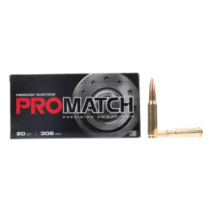 Freedom Munitions PROMATCH 308 Win 155gr HPBT - Box of 20
