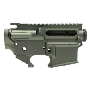 Evolve Weapons Systems AR-15 Receiver Set - Green Anodized