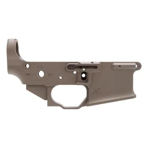 Sons of Liberty Gun Works / Forward Controls Design Billet Ambi AR-15 Lower Receiver - FDE Cerakote