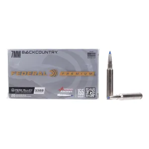 Federal Premium 7mm Backcountry 155gr Terminal Ascent - Box of 20