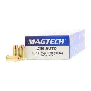Magtech .380 ACP 95gr FMJ Ammo - Box of 50