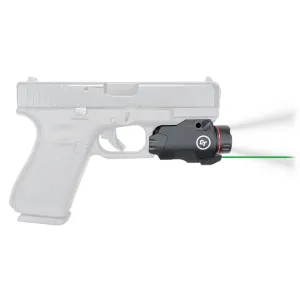 CT CMR-207G Rail Master Pro Compact Pistol Light - 400 Lumens - Black - Green Laser