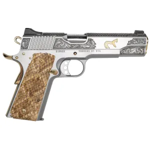 CNC Firearms Kimber Rattlesnake .45 ACP 1911 Pistol - 5.0" - Silver - 1x 7rd Mag