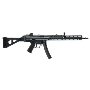 Heckler & Koch PI SP5L 9mm Luger Semi-Auto Pistol - Black - 16.5" - 10 Round - Brace