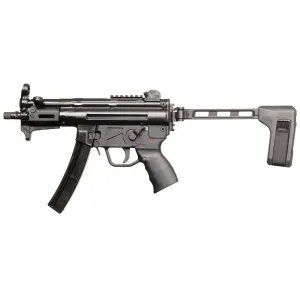 PTR 9KT-BR 9mm Luger Semi-Auto Pistol - Black - 5.16" - 30 Round - Folding Brace