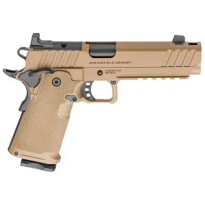 Springfield Armory 1911 DS Prodigy Comp Optic Ready 9mm Pistol - 5.0" - Coyote - 2x 10rd Mags