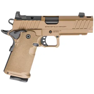 Springfield Armory 1911 DS Prodigy Comp Optic Ready 9mm Pistol - 4.25" - Coyote - 2x 10rd Mags