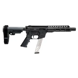 Freedom Ordnance FX9P8S 9mm Luger Semi-Auto Pistol - Black - 8.0" - SBA3
