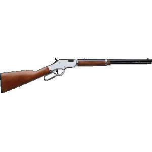 Taylors & Company Uberti Scout .22 LR Lever Action Rifle - 19" - Silver/Brown