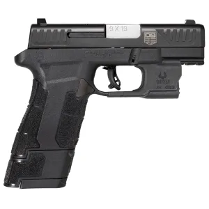 Diamondback Firearms AM2 9mm Pistol with laser - 3.5" - 1x 12, 1x 17rd Mags
