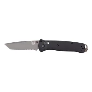 Benchmade Bailout Folding Knife - Black Aluminum - Plain Edge