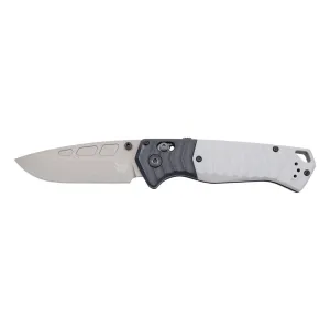 Benchmade PSK Folding Knife - 3.35" - Drop Point - Gray Grivory
