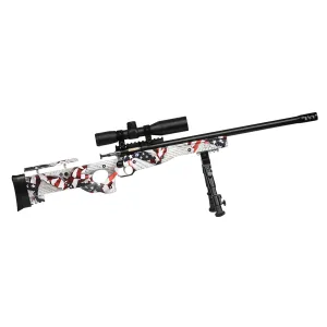 Crickett Complete Package .22 LR Bolt Action Rifle - 16.12" - Flag Stock