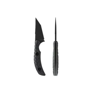 Toor Knives STR T Fixed Blade Knife - 2.75" - Tanto - Socom Black