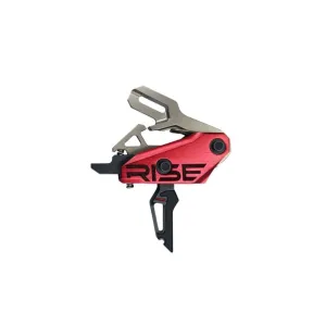 Rise Armament Rev 535 Slide-and-Snap AR Trigger - Flat/Curved Blade - Black