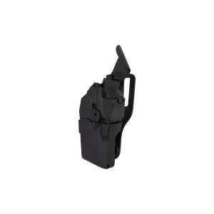 Safariland 7390RDS 7TS ALS Mid-Ride Level I Duty Holster For GLOCK 19/23 with TLR-7 and Red Dot Sight - Plain Black - Right Hand