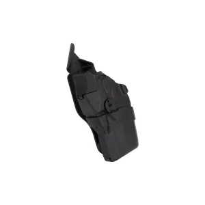 Safariland 7390RDS 7TS ALS Mid-Ride Level I Duty Holster For GLOCK 19/23 with TLR-7 and Red Dot Sight - Plain Black - Left Hand