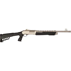 Dickinson Marine Commando Pump Action 12 GAUGE Shotgun - 18.5" - Silver